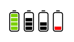 Mutliple battery level vector icons